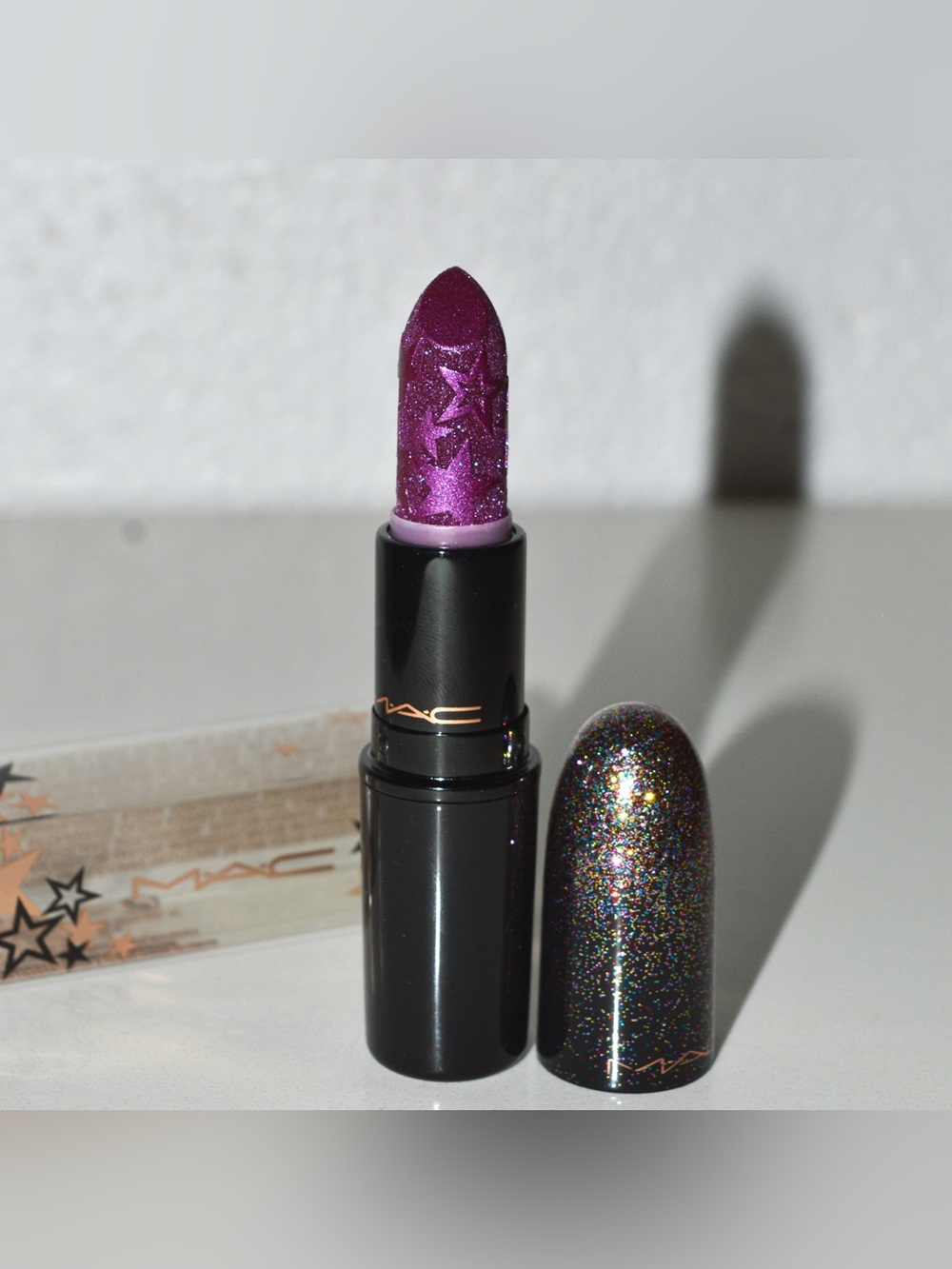 MAC Cosmetics Kiss Of Stars Lipstick *STARSTRUCK* Berry Purple Limited Edition - Picture 9 of 11